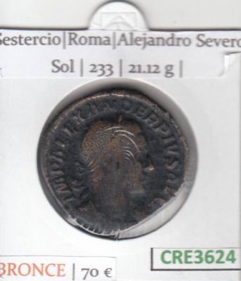 CRE3624 MONEDA ROMANA SESTERCIO BRONCE VER DESCRIPCION EN FOTO