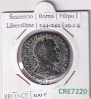 CRE7220 MONEDA ROMANA SESTERCIO FILIPO I VER DESCRIPCION EN FOTOS