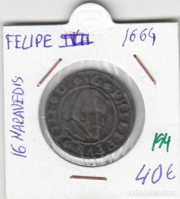 16 MARAVEDIS FELIPE IV 1664