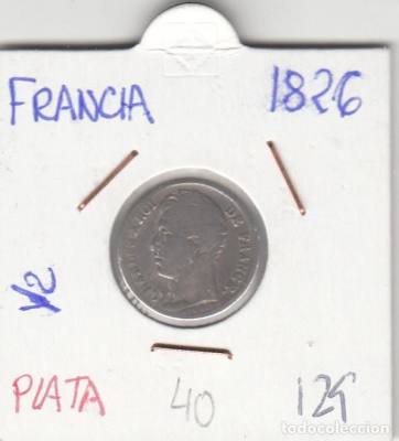 MONEDA FRANCIA PLATA 0,5 FRANCO 1826