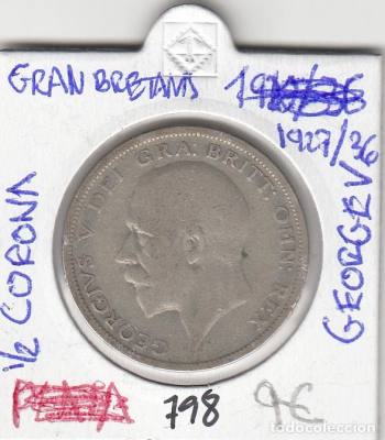 MONEDA GRAN BRETAÑA 0,5 CORONA 1927-36 GEORGE V