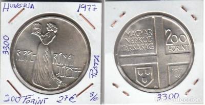 MONEDA HUNGRÍA 200 FORINT 1977