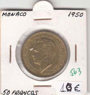 MONEDA MÓNACO 1950 50 FRANCOS