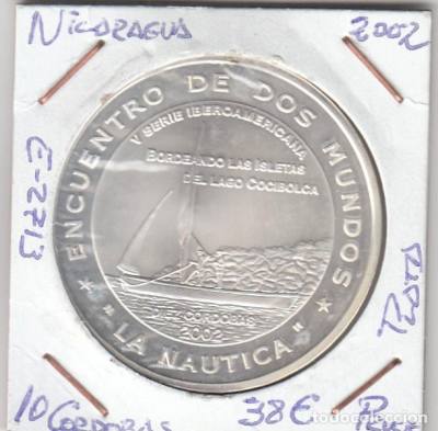 MONEDA NICARAGUA 10 CÓRDOBAS 2002 PLATA PROOF