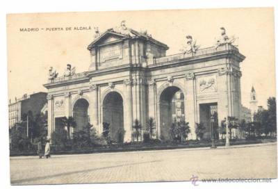 postal Madrid puerta Alcalá