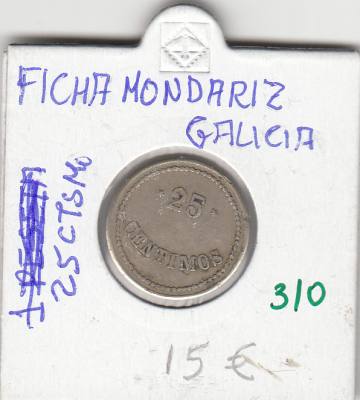 CRM0310 FICHA MONDARIZ GALICIA 25 CENTIMOS