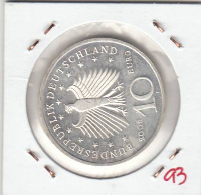 H0093 MONEDA ALEMANIA 10 EUROS 2006F SIN CIRCULAR 