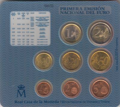CRC0038 CARTERA MONEDAS ESPAÑA EUROS 2002 NUEVA 