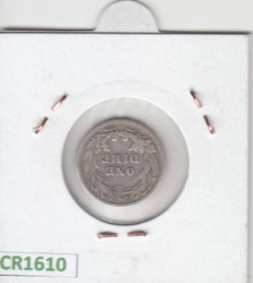 CR1610 MONEDA EEUU 1 DIME 1902 PLATA BC 