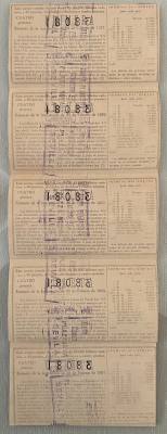 CRBL0087 LOTE 5 DECIMOS LOTERIA NACIONAL 12 DE FEBRERO 1943 EBC