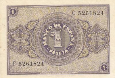 CRBS0991 BILLETE ESPAÑA 1 PESETA 1937 SIN CIRCULAR