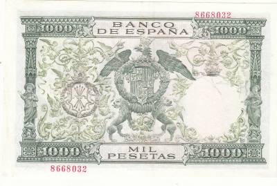 CRBS1024 BILLETE ESPAÑA 1000 PESETAS 1957 SIN CIRCULAR