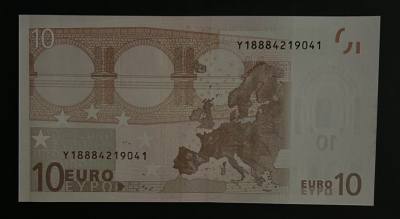 CRBS1078 BILLETE 10 EUROS SERIE Y FIRMA WINSERBER SIN CIRCULAR