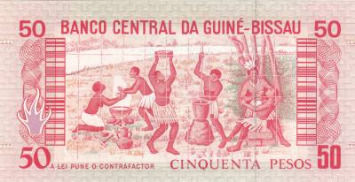 BILLETE GUINEA BISSAU 50 PESOS 1990 P-10 SIN CIRCULAR 