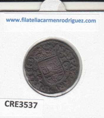 CRE3537 MONEDA ESPAÑA FELIPE IV 16 MARAVEDIS SEVILLA 1663