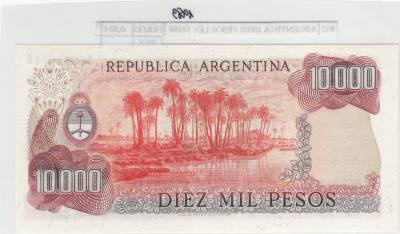 BILLETE ARGENTINA 10.000 PESOS 1983 P-306b