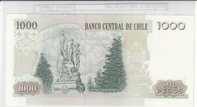 BILLETE CHILE 1.000 PESOS 2007 P-154g.2a N01352