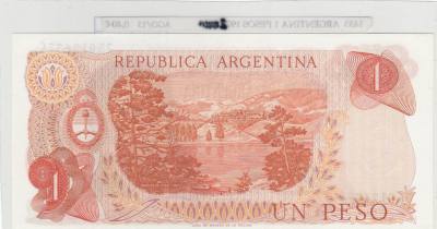 BILLETE ARGENTINA 1 PESOS 1972 P-287a.3 N01453