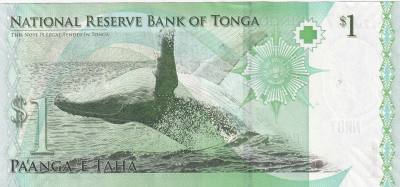 CRBX0962 BILLETE TONGA 1 PAANGA 2008 SIN CIRCULAR