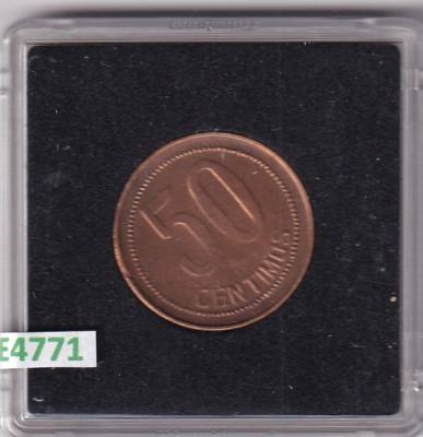 CRE4771 MONEDA ESPAÑA II REPUBLICA 50 CENTIMOS 1937 *3*4  CASTELLON