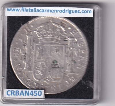 CRBAN450 MONEDA ESPAÑA FERNANDO VII 8 REALES 1809 MEXICO RESELLO CHINO