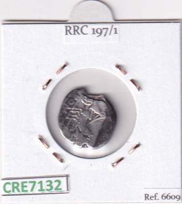 CRE7132 MONEDA DENARIO ROMA 157-156 A.C ANONIMO (DESCRIP. EN FOTOS)