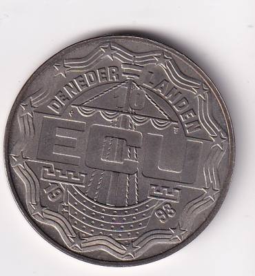 HEXP0117 MONEDA PAISES BAJOS 10 ECUS 1993 CUPRONIQUEL