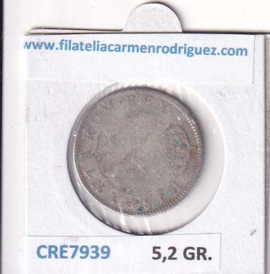 CRE7939 MONEDA ESPAÑA CARLOS III 2 REALES 1773 PLATA