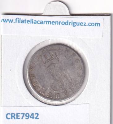 CRE7942 MONEDA ESPAÑA CARLOS III 2 REALES 1773 PLATA
