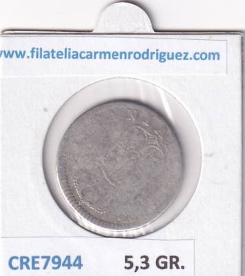 CRE7944 MONEDA ESPAÑA CARLOS III 2 REALES 1777 PLATA