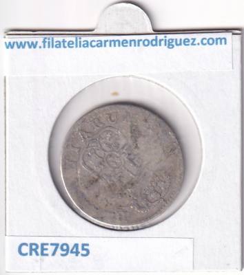 CRE7945 MONEDA ESPAÑA CARLOS III 2 REALES 1777 PLATA