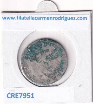 CRE7951 MONEDA ESPAÑA CARLOS III 2 REALES 1786 PLATA