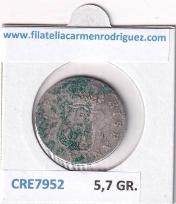 CRE7952 MONEDA ESPAÑA CARLOS III 2 REALES 1787 MADRID DV PLATA