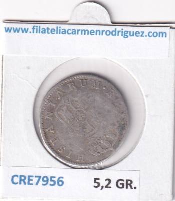CRE7956 MONEDA ESPAÑA CARLOS III 2 REALES 1788 PLATA