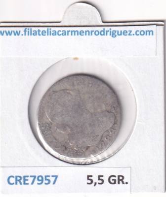 CRE7957 MONEDA ESPAÑA CARLOS III 2 REALES 1788 PLATA