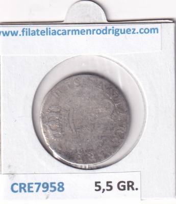 CRE7958 MONEDA ESPAÑA CARLOS III 2 REALES 1788 PLATA