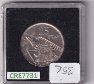 CRE7731 MONEDA ESPAÑA ESTADO ESPAÑOL 25 PESETAS 1957 *59