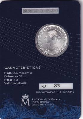 CREXP698 CARTERA ESPAÑA FNMT 40 € EXCLUSIVO CONVENCION MADRID