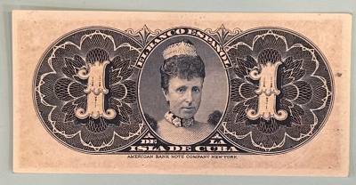 CRBX0498 BILLETE CUBA 1 PESO 1896 SIN CIRCULAR 