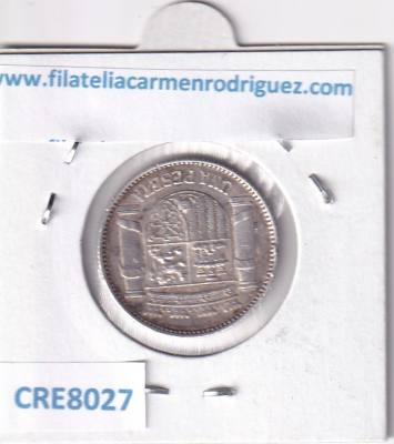 CRE8027 MONEDA ESPAÑA II REPUBLICA 1 PESETA 1933 PLATA