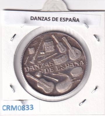 CRM0833 MEDALLA EXTREMADURA EL CANDIL DANZAS DE ESPAÑA PLATA