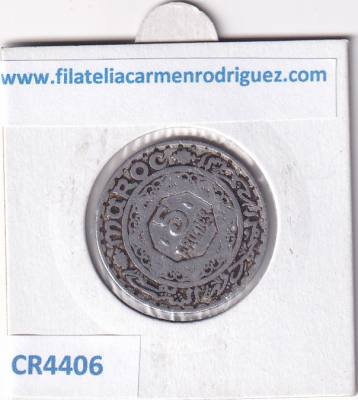 CR4406 MONEDA MARRUECOS 5 FRANCOS 1370 MOHAMED V 