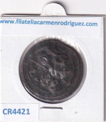 CR4421 MONEDA MARRUECOS 3 FALUS 1288 MOHAMED IV BRONCE 10,10 GR