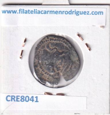 CRE8041 MONEDA ESPAÑA FELIPE II 1556 2 MARAVEDIS CON RESELLO DE 8 TOLEDO