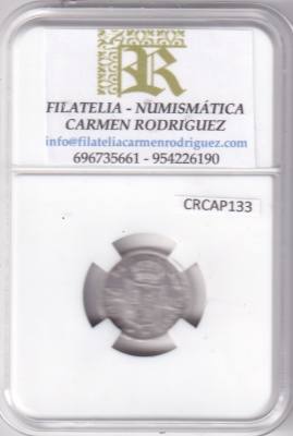 CRCAP133 MONEDA ESPAÑA ISABEL II 2 REALES 1859 MADRID PLATA
