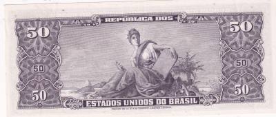 CRBX1574 BILLETE BRASIL 50 CRUZEIROS EBC