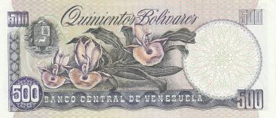 CRBX2381 BILLETE VENEZUELA 500 BOLIVARES 1998 MBC