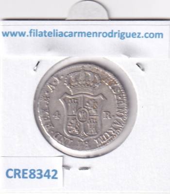 CRE8342 MONEDA ESPAÑA JOSE NAPOLEON I 1810 4 REALES MADRID AI PLATA