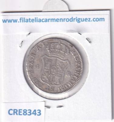 CRE8343 MONEDA ESPAÑA JOSE NAPOLEON I 1810 4 REALES MADRID AI PLATA