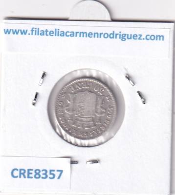 CRE8357 MONEDA ESPAÑA GOBIERNO PROVISIONAL 50 CENTIMOS 1869 *6*9 SNM